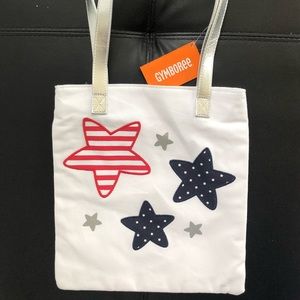 NWT Gymboree Stars & Stripes Canvas Tote